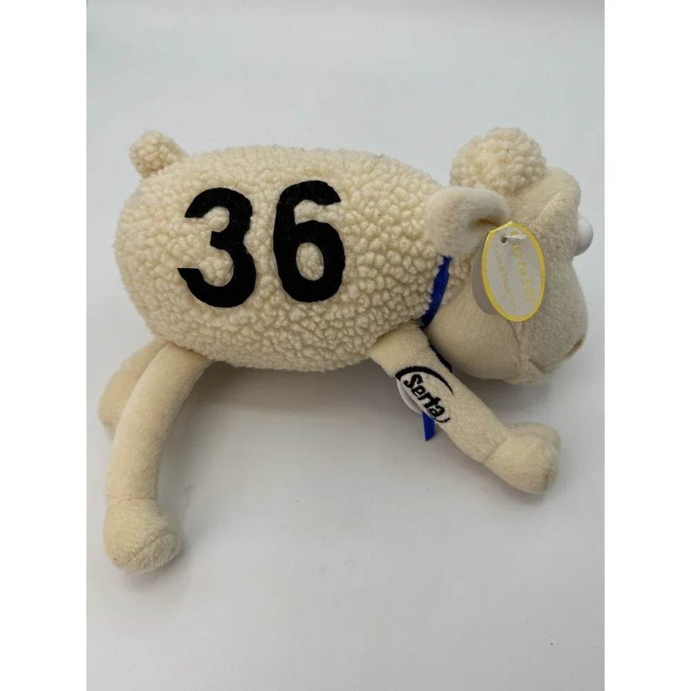 CURTO TOY 2000 Serta Counting Sheep #36 Plush NWT 8” Promo Stuffed Animal